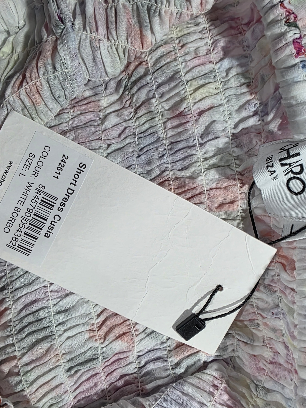 Charo Ruiz White Mini Dress with Multicolor Butterfly Print - Picture 3 of 3
